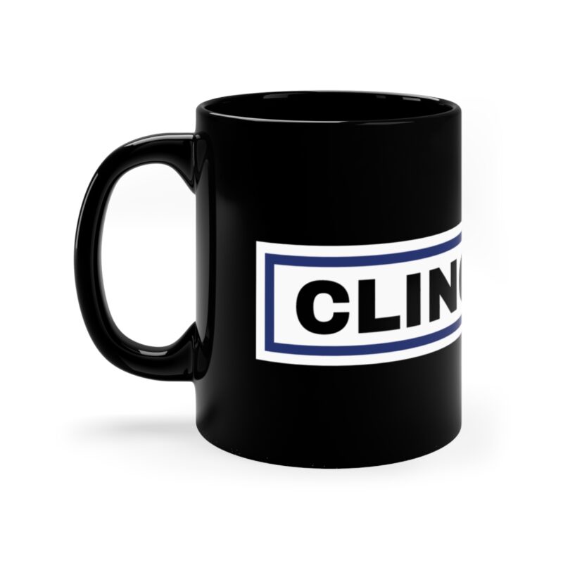 Clincher Basic - 11oz Black Mug - Image 3