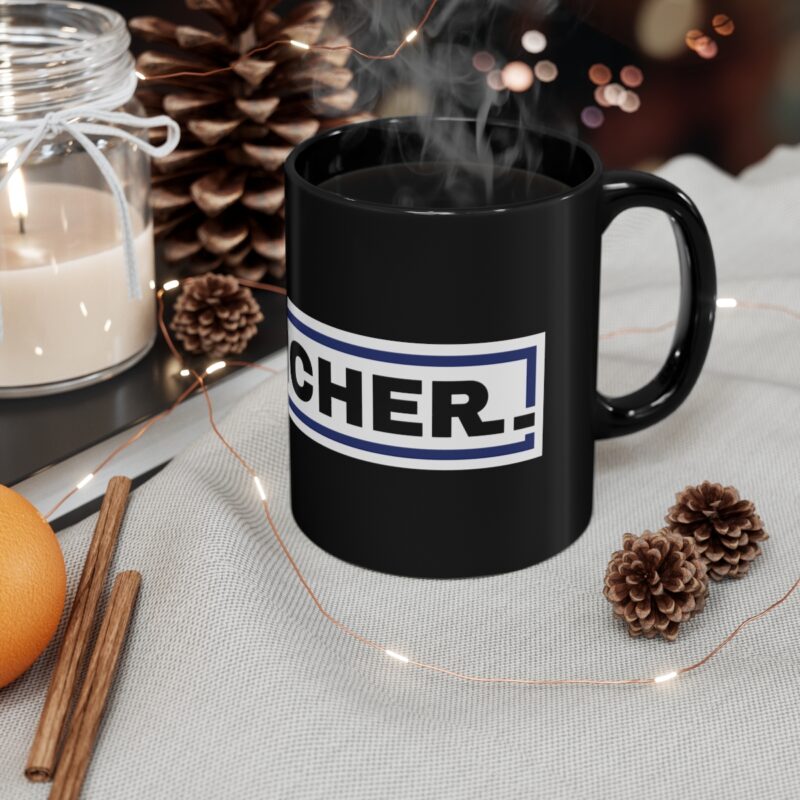 Clincher Basic - 11oz Black Mug - Image 5