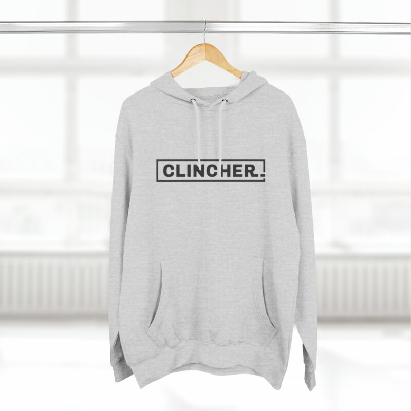 Heather Gray Clincher Three-Panel Fleece Hoodie - Image 4