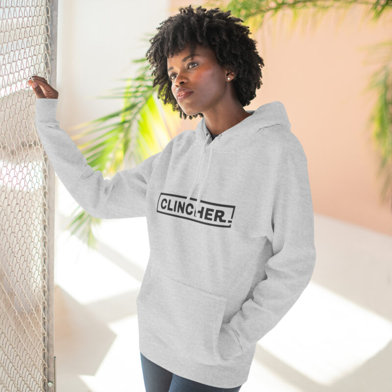 Heather Gray Clincher Three-Panel Fleece Hoodie - Image 6