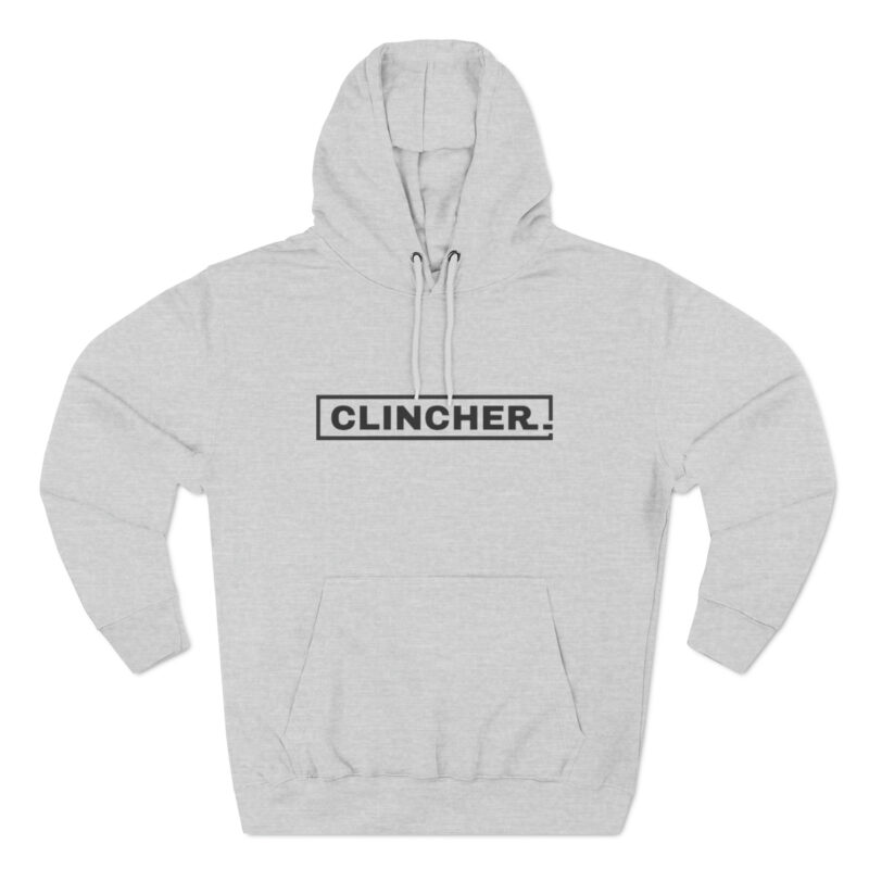 Heather Gray Clincher Three-Panel Fleece Hoodie